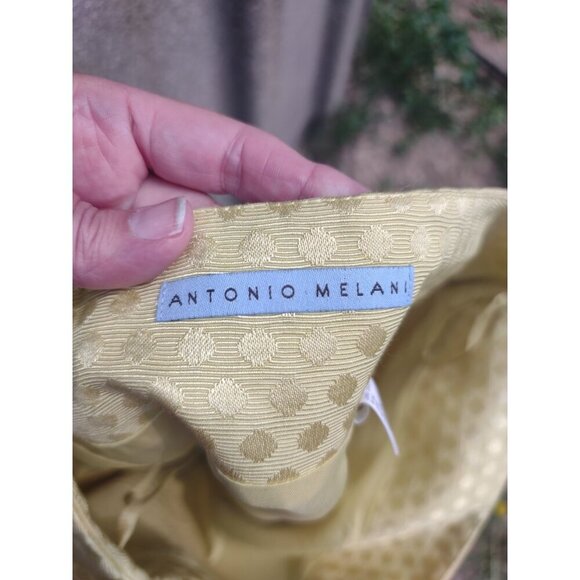 Antonio Melani Skirt Size 10 Skirt Mustard Color Mini - Picture 4 of 6